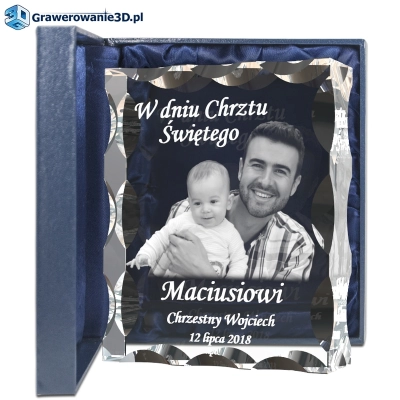 pamiątka chrztu świętego ze zdjęciem