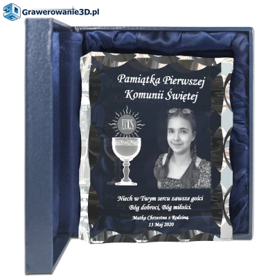 pamiatka komunii świętej ze zdjęciem