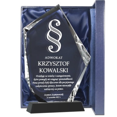 paragraf 3D prezent dla prawnika w podziękowaniu