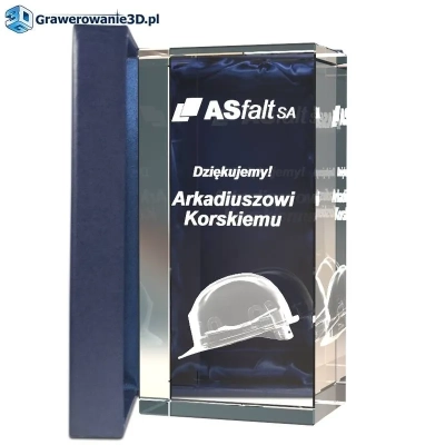 podziękowania za współpracę dla kontrahenta kask 3D