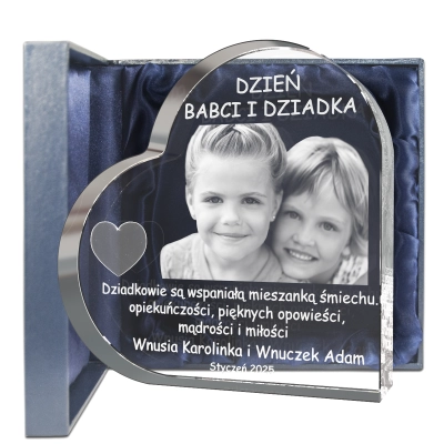 grawerowane serce z życzeniami od wnuków na dzień babci i dzień dziadka grawerowane serce z życzeniami od wnuków na dzień babci i dzień dziadka