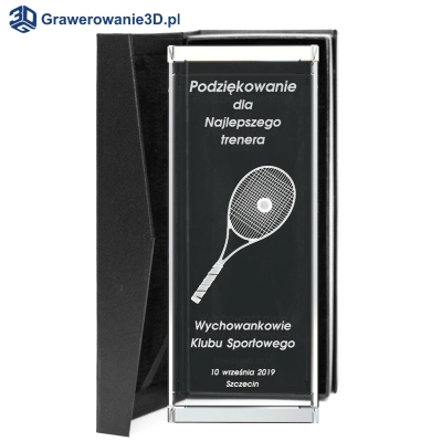 podziękowania dla trenera tenisa