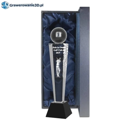 statuetka dla golfisty grawer