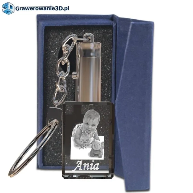 brelok grawerowany na prezent dla mamy ze zdjęciem dziecka