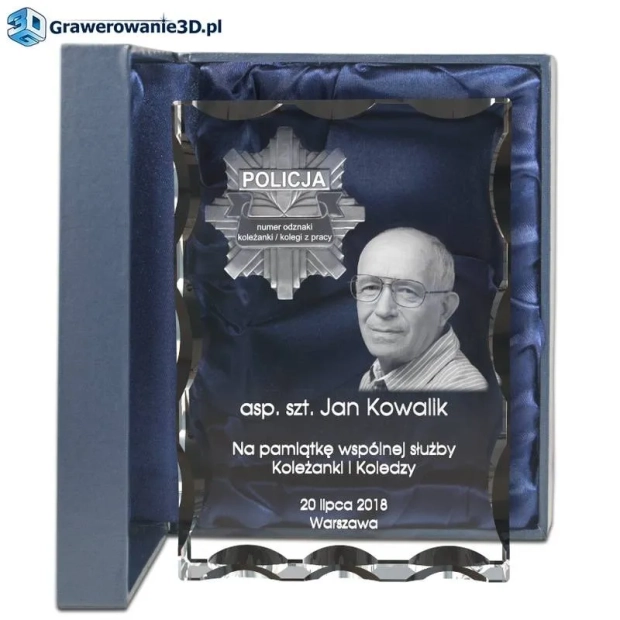 Fotokryształ Podziękowanie za służbę