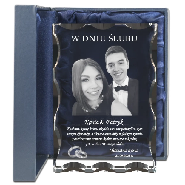 Pamiątka na ślub ze zdjęciem