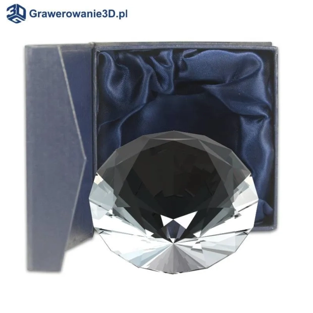 kryształowy diament z grawerem