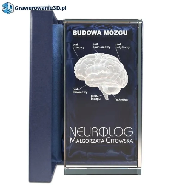 Podziękowanie dla ordynatora neurochirurgii grawer 3d