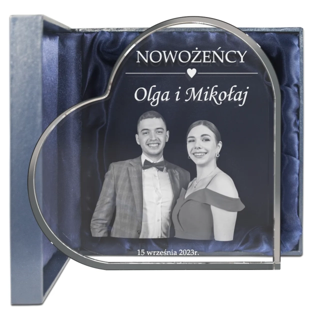 Prezent ślubny ze zdjęciem 3D