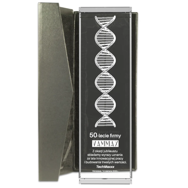 Firmowa statuetka łańcuch DNA