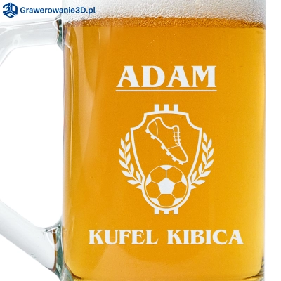 Kufel do piwa dla kibica z imieniem