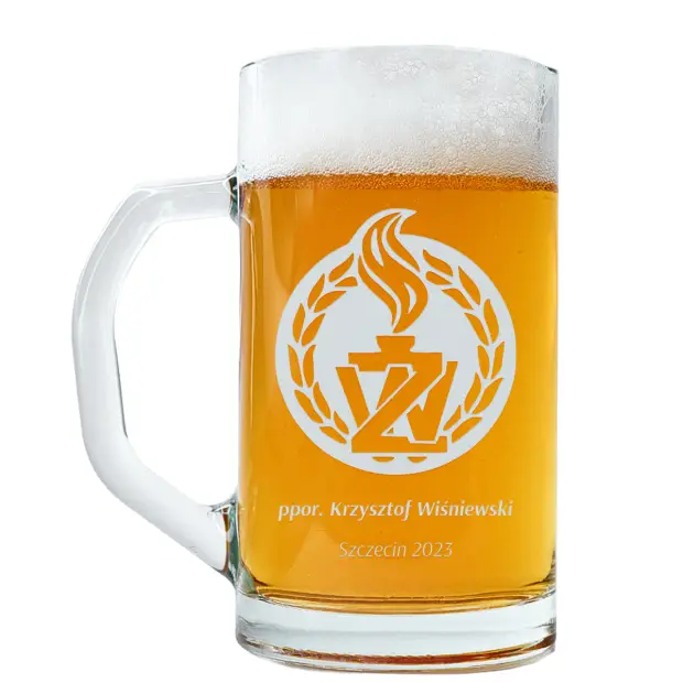 Kufel z logo Żandarmerii Wojskowej