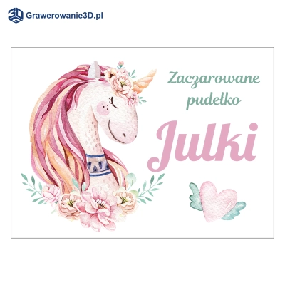 pudełko dla nastolatki z imieniem