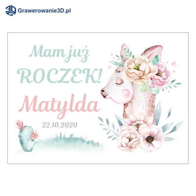 pudełko na roczek lama
