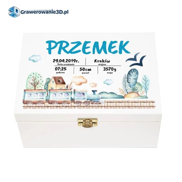 otwierane pudełko dla dziecka