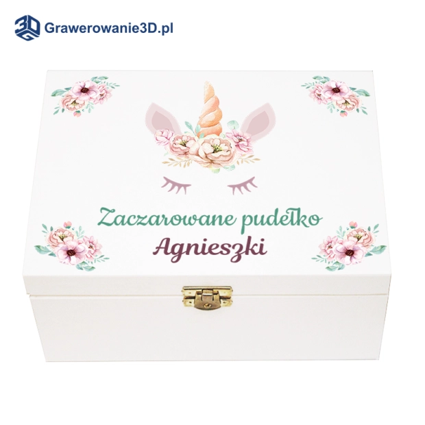 Pudełko wspomnień z nadrukiem dla dziewczynki
