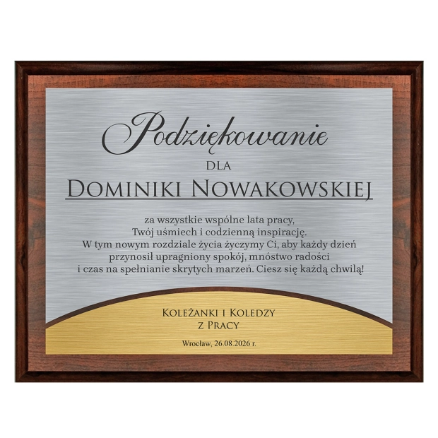 dyplom dla pracownika odchodzącego na emeryturę
