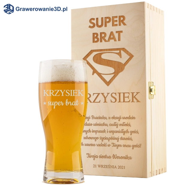 Grawerowany prezent dla brata na urodziny